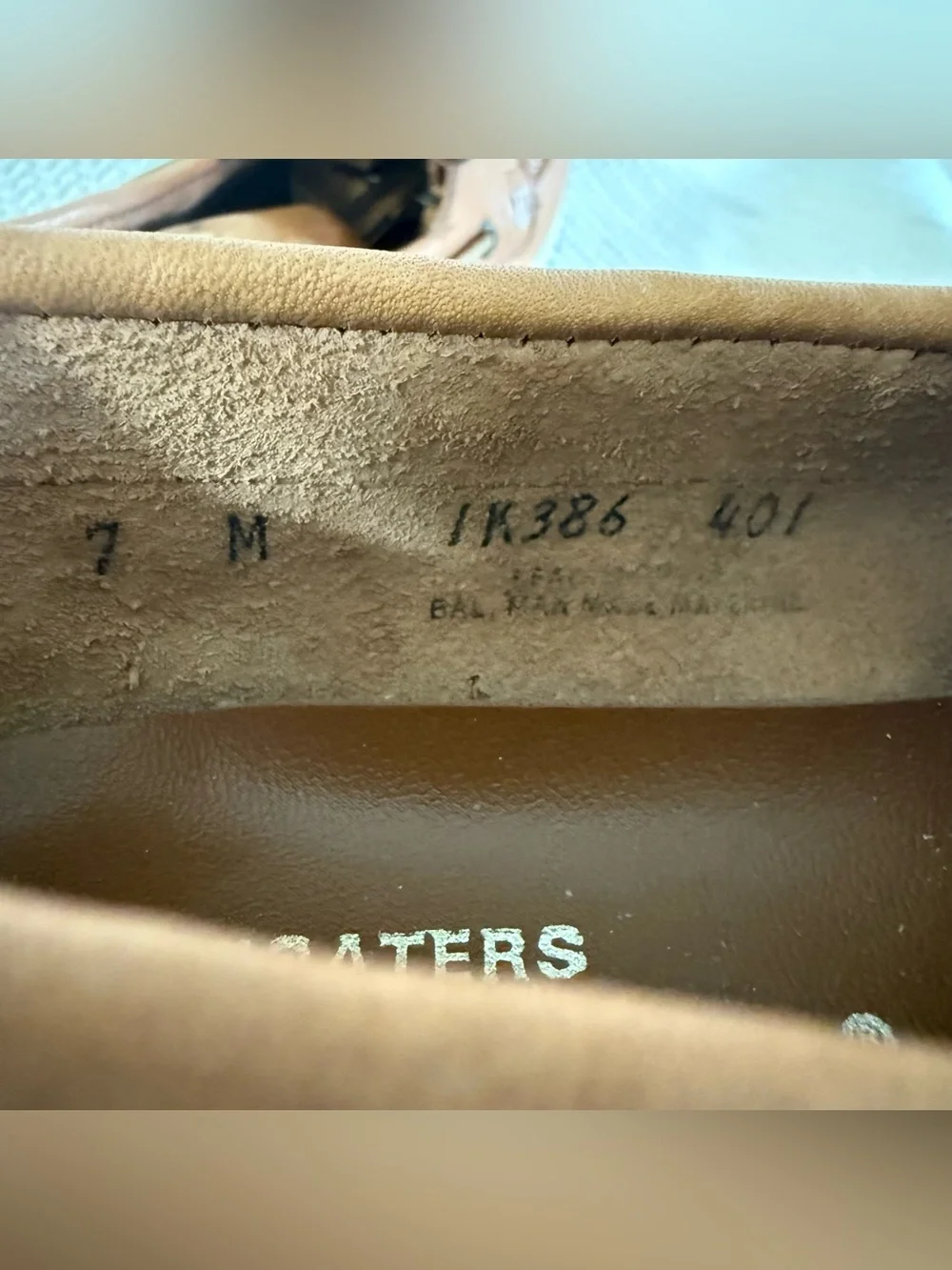 Bass Boaters Brown Leather Boat Shoes Men’s Size 7M Moc Toe Lace-Up